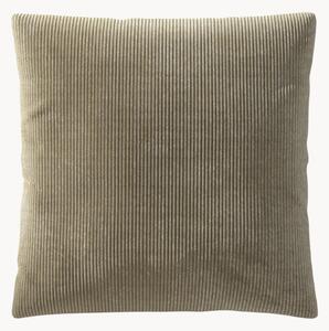 Cuscino grande in velluto a coste Vetsak, 60 x 60 cm