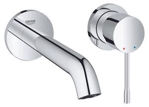 Rubinetto per lavabo – Miscelatore a parete – Rubinetto da bagno – Risparmio idrico: 5,7 litri/minuto – Cromato