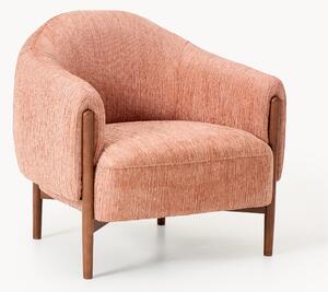 Poltrona con gambe in legno di frassino Theo