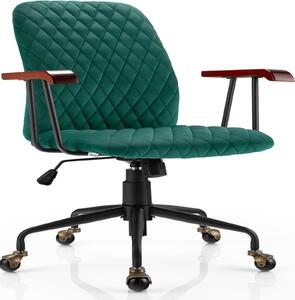 Sedia da ufficio - Poltrona girevole - Sedia per ufficio - Sedia da gaming - Sedia ergonomica - Rivestimento in velluto