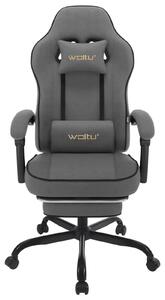 Sedia da gaming con poggiapiedi, sedia da ufficio, ergonomica, regolabile, capacità di carico: 150 kg