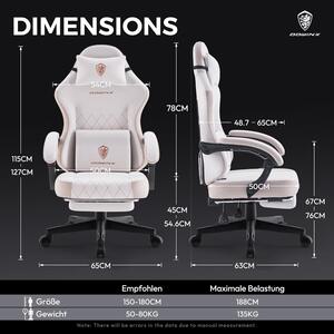 Sedia da gaming - Sedia da ufficio - Sedia ergonomica - Sedia per giocatori - Seduta con molle insacchettate