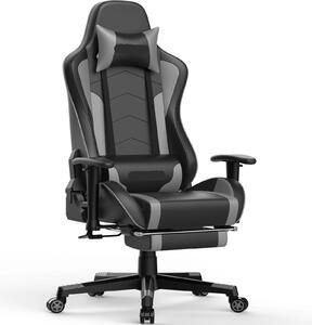 Sedia da gaming - Sedia da ufficio - Sedia per postazione computer - Sedia ergonomica - Sedia girevole - Altoparlanti Bluetooth