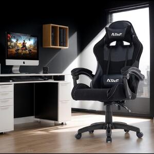 Sedia da gaming - Sedia da gioco - Sedia da ufficio - Sedia ergonomica - Sedia girevole - Con poggiapiedi