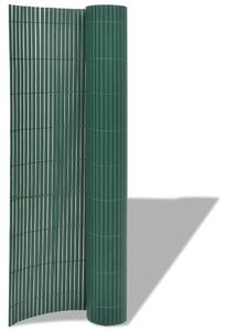 Recinzione da Giardino a Doppio Lato in PVC 90x500 cm Verde