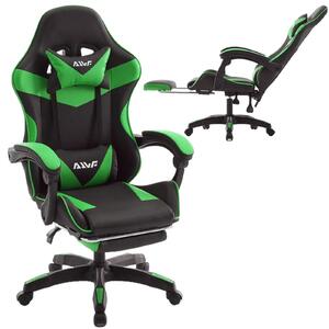 Sedia da gaming - Sedia per videogiochi - Sedia ergonomica - Sedia da gaming con poggiapiedi - Sedia da ufficio - Design ergonomico