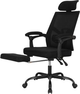 Sedia ergonomica da ufficio - Sedia da ufficio - Sedia da lavoro - Sedia per computer - Sedia da ufficio con poggiapiedi