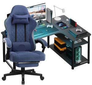 Sedia da gioco – Sedia da ufficio – Poltrona da gaming – Schienale regolabile – Sedia girevole a 360°