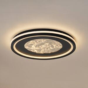 Plafoniera a LED Tillian Lucande, dimmerabile, Nero, Soggiorno / Sala da pranzo, Metallo, Moderno, Plafoniera LED