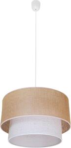 Lampada a sospensione Milagro BUENO 1xE27 beige iuta