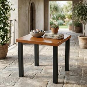 Tavolo Pieghevole Da Parete Tidyard Per Balcone: In Acciaio Nero, Stabile E Resistente Alle Intemperie. Design A Griglia, Stile Industriale. Dimensioni 60x40x65 Cm. Si Ripiega Per Risparmiare Spazio. Perfetto Per Piccoli Spazi Esterni!