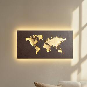 Applique da parete a LED World Lucande, Marrone / Ruggine, Soggiorno / Sala da pranzo, Metallo, Moderno, Applique a LED
