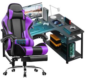 Combinazione scrivania e sedia - Sedia da gaming - Sedia da ufficio - Set per l'area di lavoro - Set scrivania - Design ergonomico