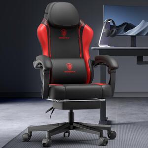 Sedia da gaming - Design ergonomico - Rivestimento in ecopelle - Schienale ampio - Peso massimo supportato: 150 kg