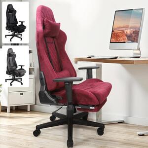 Sedia da gaming - Sedia da ufficio - Sedia per videogiochi - Sedia per computer - Sedia da corsa - Con poggiapiedi - Design ergonomico