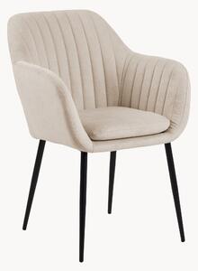 Sedia con gambe in metallo Emilia