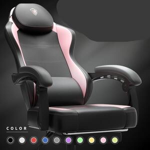 Sedia da gaming – Ergonomica, con supporto lombare – Rivestita in ecopelle, con schienale ampio – Capacità massima: 150 kg