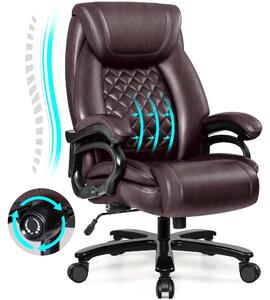 Sedia da ufficio ergonomica - Sedia confortevole - Sedia da ufficio per persone di statura elevata - Supporto lombare regolabile