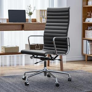 Sedia da ufficio - Sedia da lavoro - Sedia per ufficio - Sedia ergonomica - Sedia in vera pelle - Struttura in alluminio
