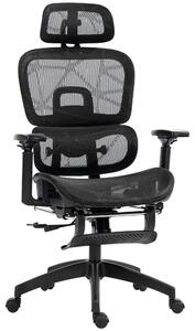 Sedia ergonomica da ufficio - Sedia da ufficio - Sedia da lavoro - Sedia da gaming - Sedia da ufficio in mesh nera