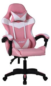 Sedia ergonomica da gaming - Sedia da ufficio - Sedia per giocatori - Sedia per computer - Sedia da scrivania - Funzione massaggio, supporto lombare