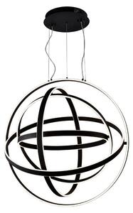 Lampadario a LED COPERNICUS bianco e nero 180 W, bianco caldo 4000 lm, metallo, dimensioni: 150x60x60 cm, IP20, Milagro