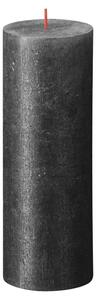 Bolsius Candele Pilastro Rustiche Shimmer 4 pz 190x68 mm Antracite
