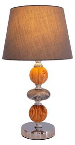 Lampada da tavolo Araga, grigio/cromo/color legno