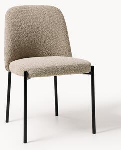 Sedia imbottita in bouclé Felicia