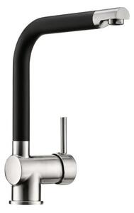 Miscelatore monocomando Naber Drive 1S acciaio inox colorato/nero 5011089