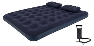 Lettino da campeggio Avenli "Easy Camp", letto gonfiabile 203 x 152 x 22 cm, materasso ad aria per 2 persone, materasso da campeggio con cuscino e pompa ad aria inclusi