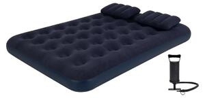 Lettino da campeggio Avenli "Easy Camp", letto gonfiabile 191 x 137 x 22 cm, materasso ad aria per 2 persone, materasso da campeggio con cuscino e pompa ad aria inclusi