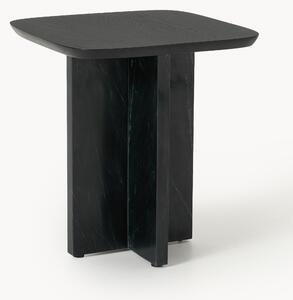 Tavolino in legno di quercia e marmo Naida