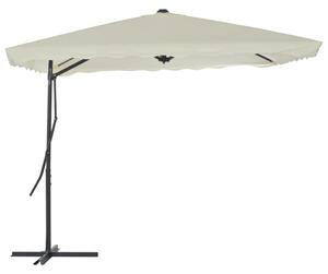 Ombrellone da Esterni con Palo in Acciaio 250x250 cm Sabbia