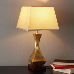 Originale lampada da tavolo Deco con base dorata