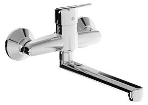 Jika Talas Trendy - Miscelatore da lavabo con braccio di erogazione girevole, cromo H3112E70042301