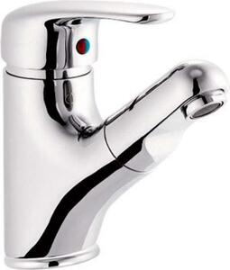Aqualine Kasiopea - Miscelatore per lavabo con doccia estraibile, cromo 1107-05