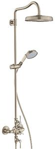 Axor Montreux - Pipe doccia con miscelatore termostatico e soffione 1jet, nichel spazzolato 16572820