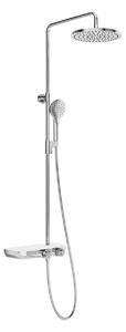 Ravak Termo - Set doccia con termostato, diametro 25 cm, 3 getti, cromo/bianco X070161