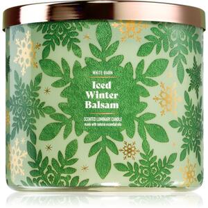 Bath & Body Works Iced Winter Balsam candela profumata 411 g