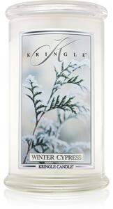 Kringle Candle Winter Cypress candela profumata 624 g