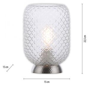 JUST LIGHT. 14906-55 - Lampada da tavolo REISHI 1xE27/40W/230V cromo