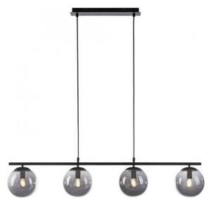 JUST LIGHT. 14604-18 - Lampadario a sospensione con filo WIDOW 4xE14/25W/230V nero