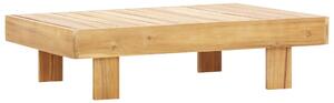 Tavolino da Caffè 100x60x25 cm in Legno Massello di Acacia