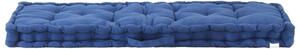 Cuscino per Pallet e Pavimento in Cotone 120x40x7 cm Blu Chiaro