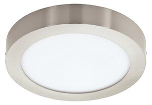 Plafoniera Moderna Fueva Z Acciaio Nichel Satinato Led Integrato 16,5W