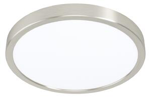 Plafoniera Moderna Fueva Z In Alluminio Nichel Satinato Led Integrato 19,5W