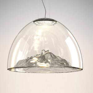 Axolight Mountain View - lampada grigio-cromata