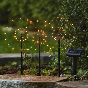 Lampada LED solare Firework set con picchetto
