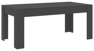 Tavolo da Pranzo Nero 180x90x76 cm in Legno Multistrato